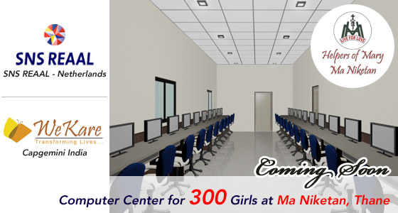 Computers for 300 Girl Children at Ma Niketan, Thane