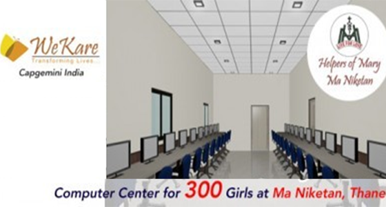 Computers for 300 Girl Children at Ma Niketan, Thane