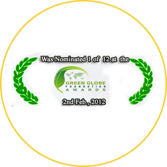 Nominated for Green Globe Awards for Rainwater Harvesting 2011